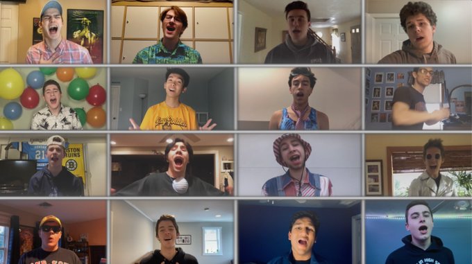 Senior boys at Franklin (Mass.) High earned viral status with their video performance of "I Want It That Way”. by the Backstreet Boys.