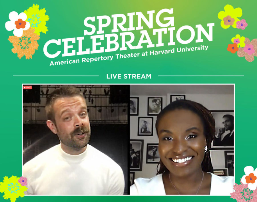 Mark+Lunsford+%28left%29+and+Brittney+Mack+served+as+co-hosts+for+the+Spring+Celebration+put+on+by+the+American+Repertory+Theater+on+June+5%2C+2021.