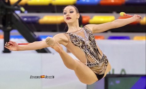 Rhythmic gymnast Evita Griskenas will be competing in St. Louis this week at the US Olympic trials. 