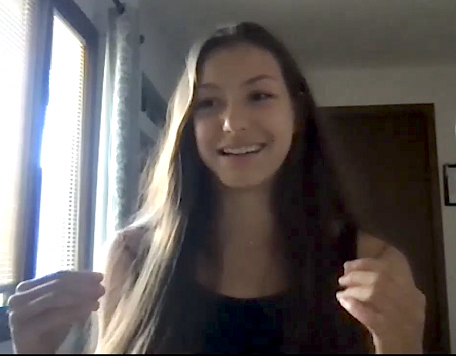 Evita Griskenas talked with the Headliners of Summer newsroom via Zoom from her home a week before the US Olympic trials in rhythmic gymnastics.