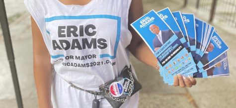 Supporters of mayoral candidate Eric Adams tried to reach New York City voters however they could for the Democratic primary on June 22, 2021.