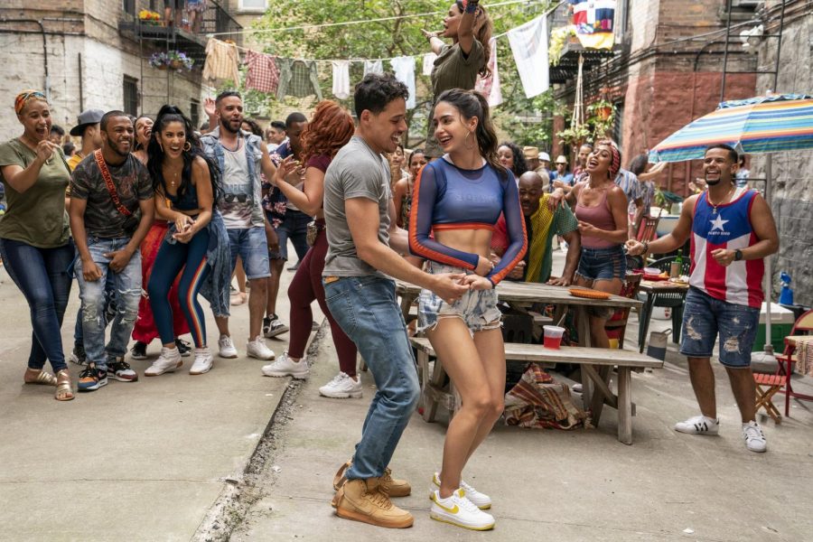 The relationship between Usnavi (Anthony Ramos, left) and Vanessa (Melissa Barrera) is at the heart of In the Heights. 