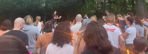 People in Pelham, N.Y., protest the Supreme Courts latest ruling on Roe vs. Wade on June 24, 2022.