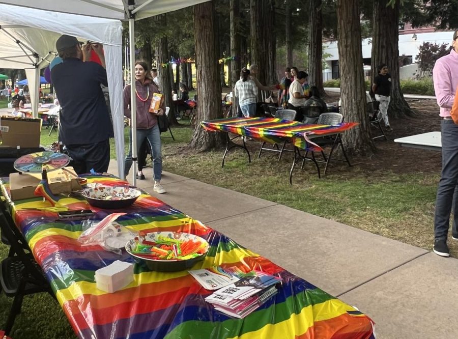 San Ramon Pride Festival booths packing up for the night as the event comes to an end June 15, 2023.