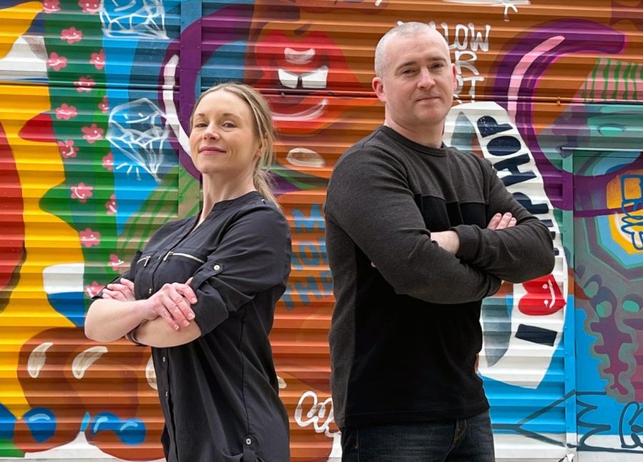 Caoimhe (left) and Gerard Donnelly, founders of the journalism app Legitimate.