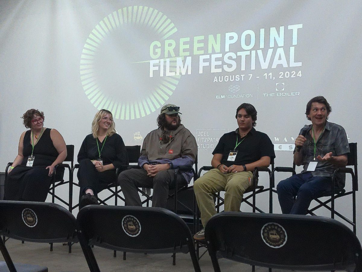 Living By the Lake director Jonathan E Jackson was seated on the same panel as Far West director Stephen Michael Simon and his peer filmmakers on Friday, Aug 9, 2024, at the 13th Greenpoint Film Festival in Greenpoint neighborhood, Brooklyn, New York.