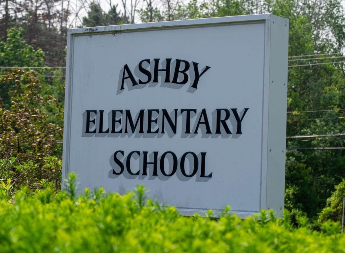 The sign outside Ashby Elementary School.