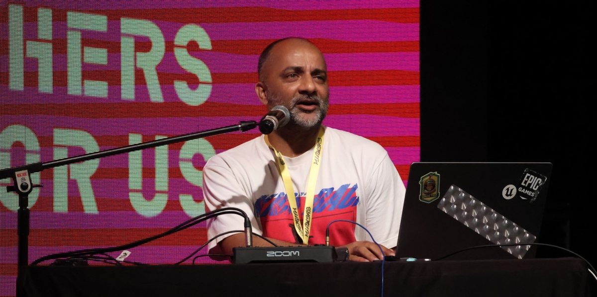 EyeMyth co-founder Avinash Kumar presented at the opening of the EyeMyth Festival in Mumbai, India, on June 20, 2025.