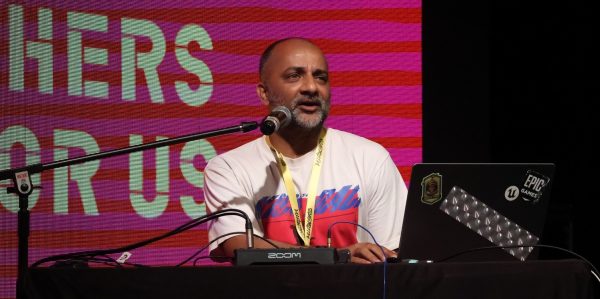 EyeMyth co-founder Avinash Kumar presented at the opening of the EyeMyth Festival in Mumbai, India, on June 20, 2025.