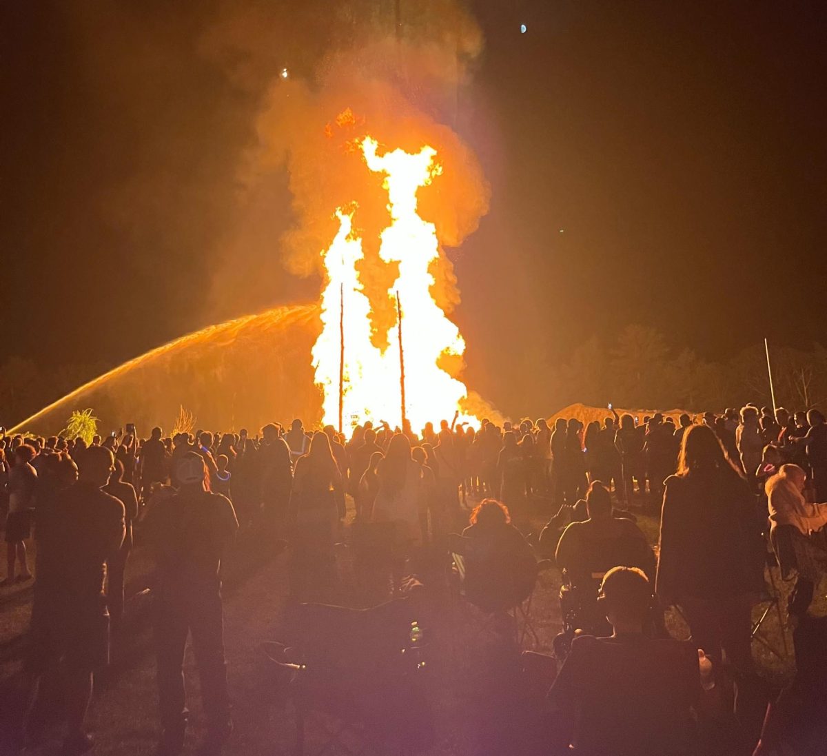 Scenes from the annual bonfire in Ashby, Mass., on July 3, 2025. 
